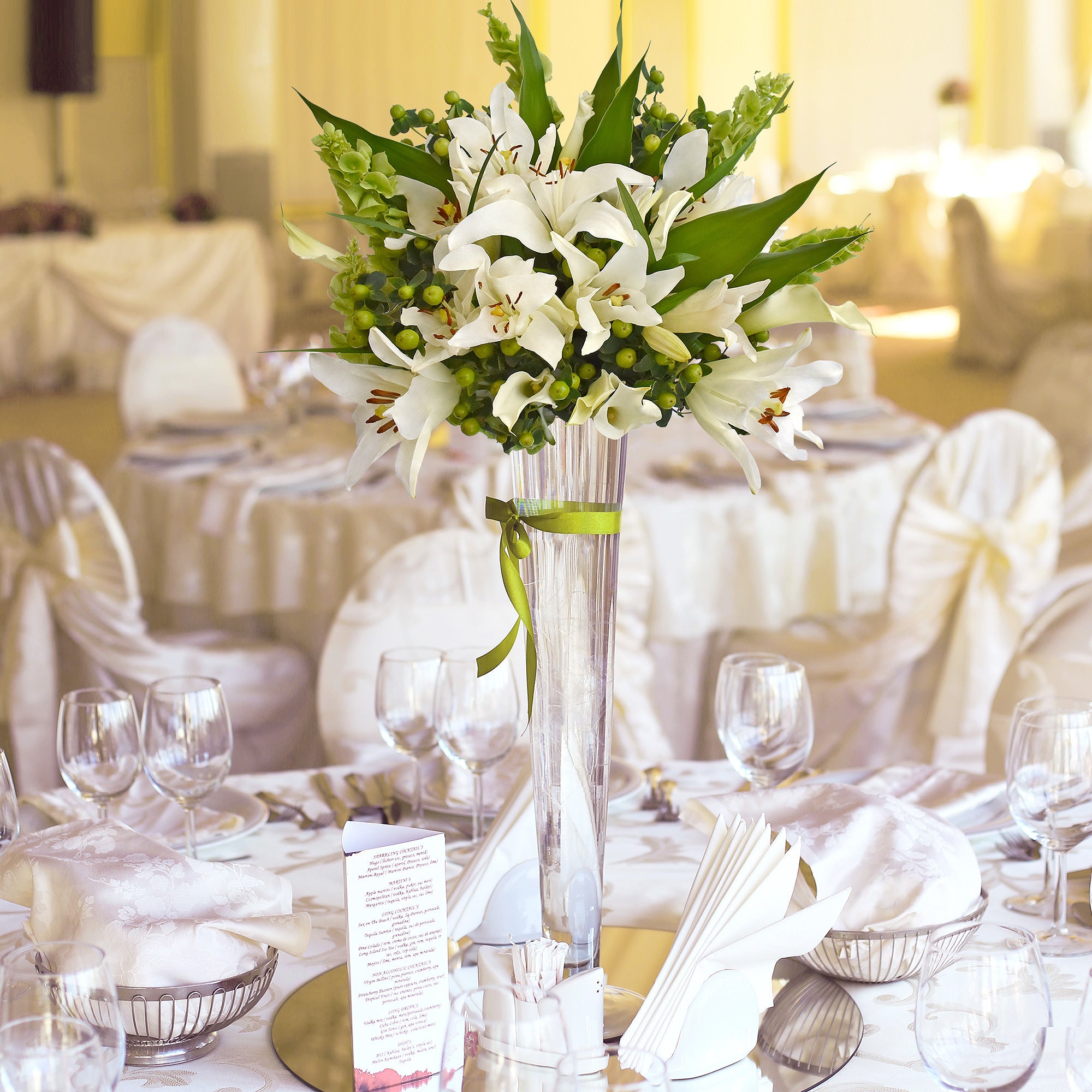white lily centerpieces weddings Wedding Centerpiece -Sonoma Flair White Mix Bouquet-EbloomsDirect 2019
