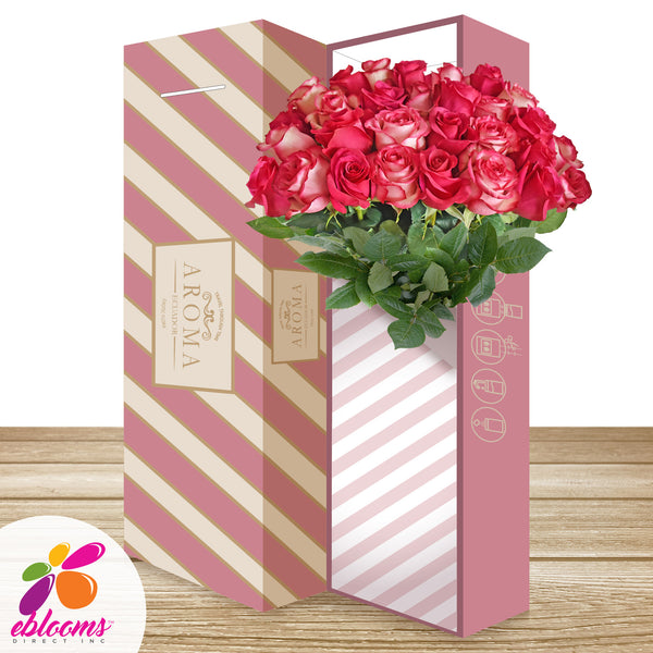 Hot pink & Bicolor Pink Roses – EbloomsDirect