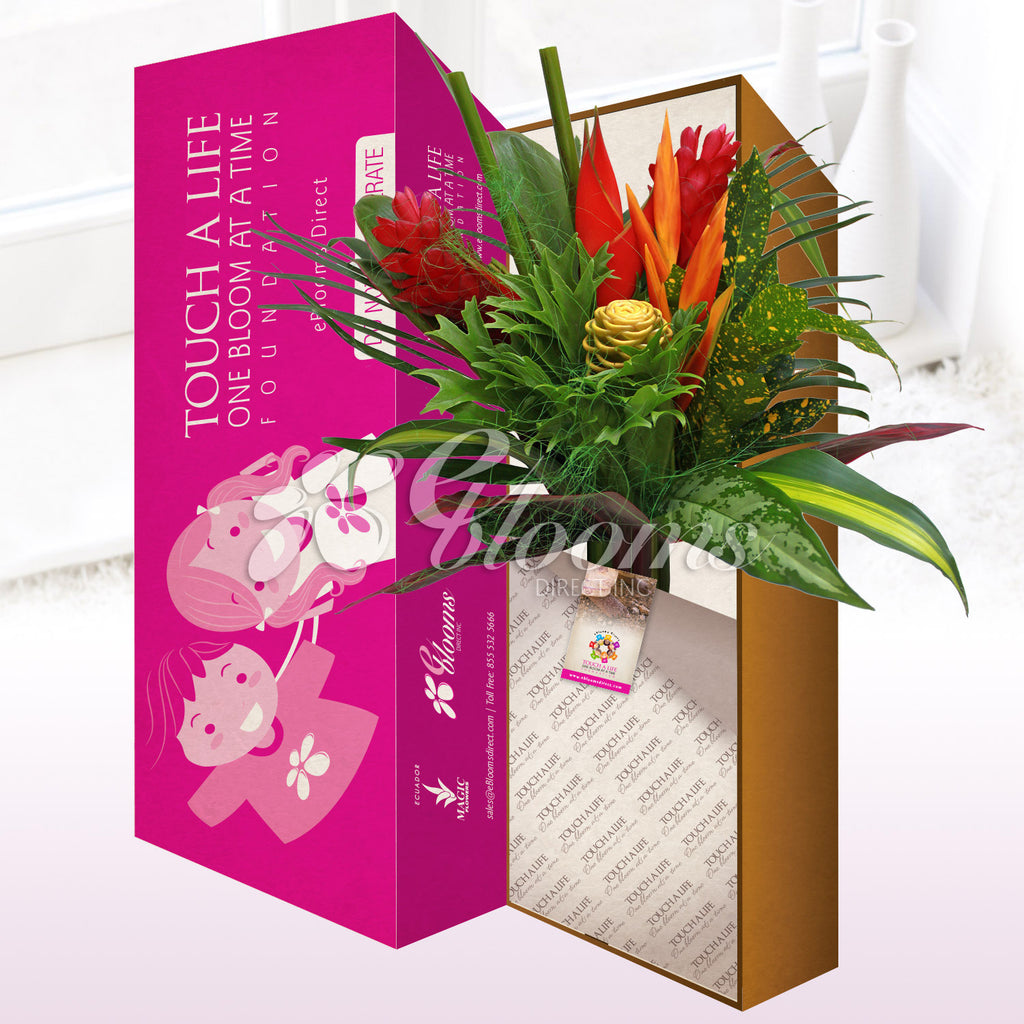Boxed Tropical Bouquets - EbloomsDirect