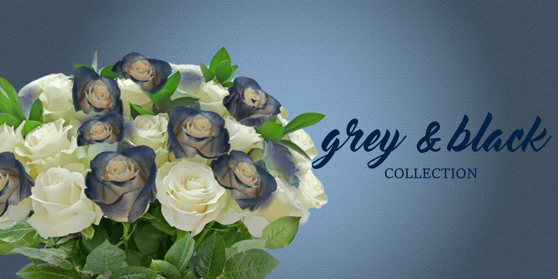 Grey and Black Flowers