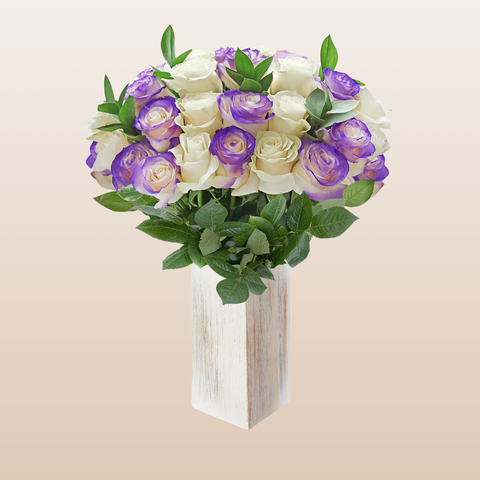Purple Rose Bouquet