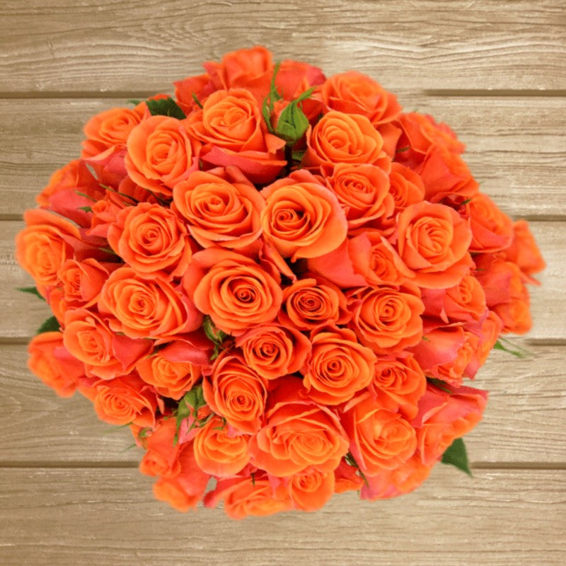 Orange Star Spray Rose - EbloomsDirect