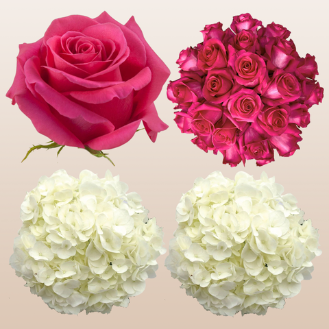 Flower Combo Box #8 Roses & Hydrangeas