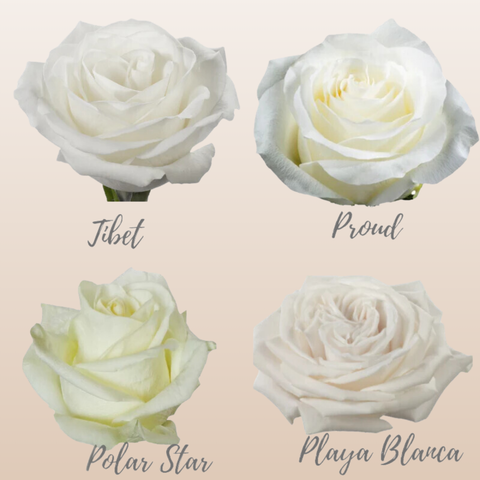 White Assorted Roses