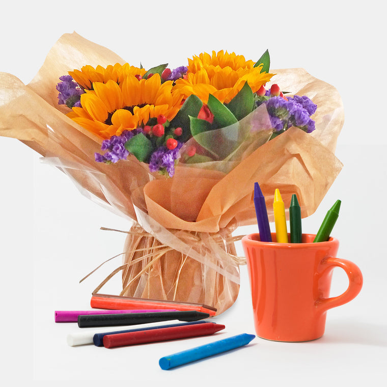 Centerpieces Crayons at Play party - EbloomsDirect