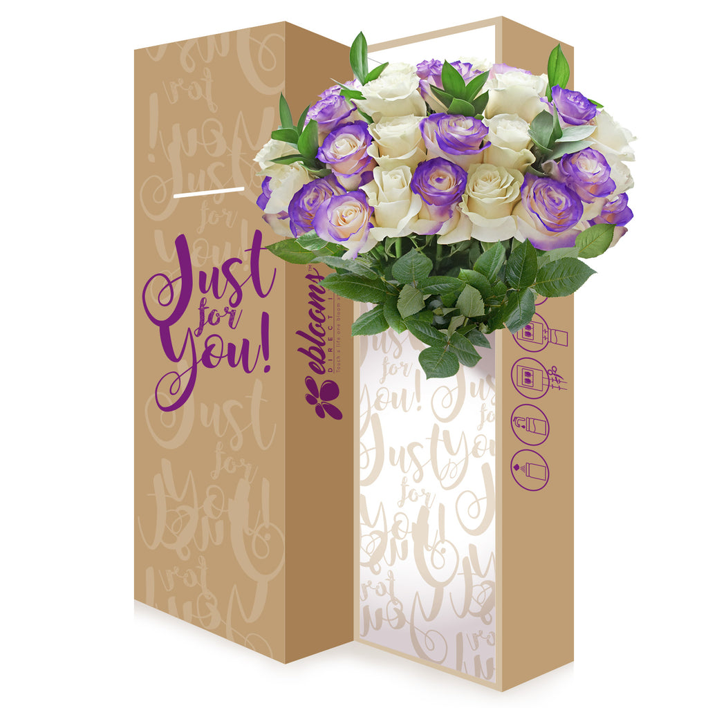 White and Purple roses the best flower arrangement centerpieces bouquets to order online for any ocassion weddings, or event planners and valentine's day