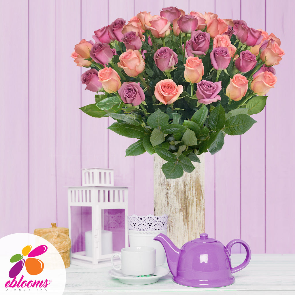 Duo lavender and pink roses the best flower arrangements centerpieces and bouquets ot order online for any ocassion  and Valentine's day