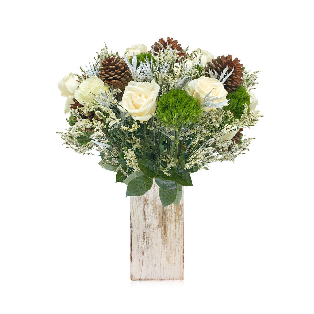 Winter Wonderland Mix Bouquets - Vase - EbloomsDirect