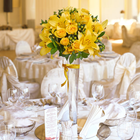 Graceful Elegance Bqt Box - Yellow