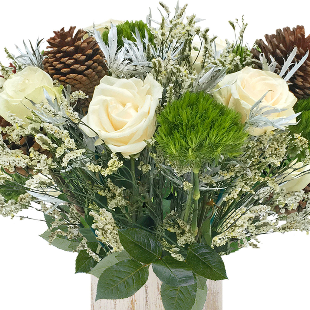 Winter Wonderland Mix Bouquets - Vase - EbloomsDirect
