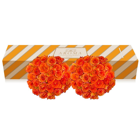 Bicolor Yellow orange roses the best flower arrangements and bouquets to order online for any ocassion and wedding and valentine's day