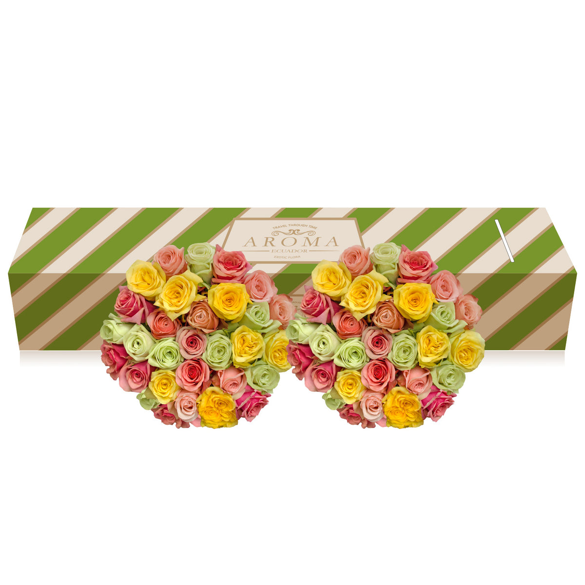 Rainbow pastel roses the best flower arrangement centerpieces bouquets to order online for any ocassion weddings, or event planners and valentine's day