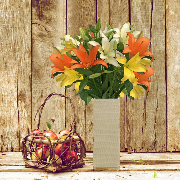 Autumn Splendor LA Hybrid Lilly Bouquet - Pack 4 - EbloomsDirect