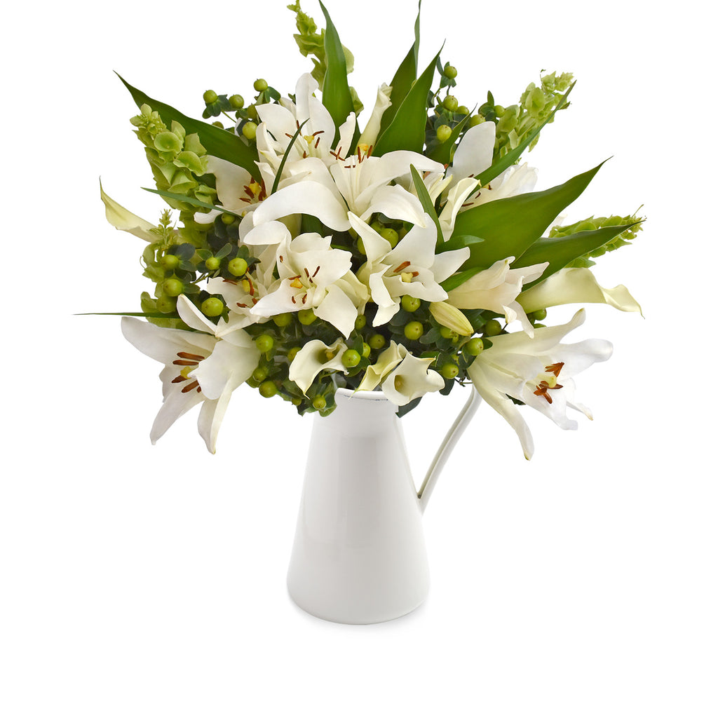 30 stems Mixed bouquet 50cm Sonoma Flair - White - Pack 5 - EbloomsDirect
