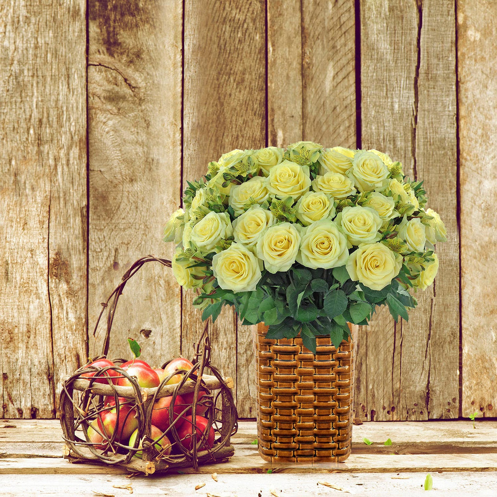 Green Roses Bouquet - EbloomsDirect