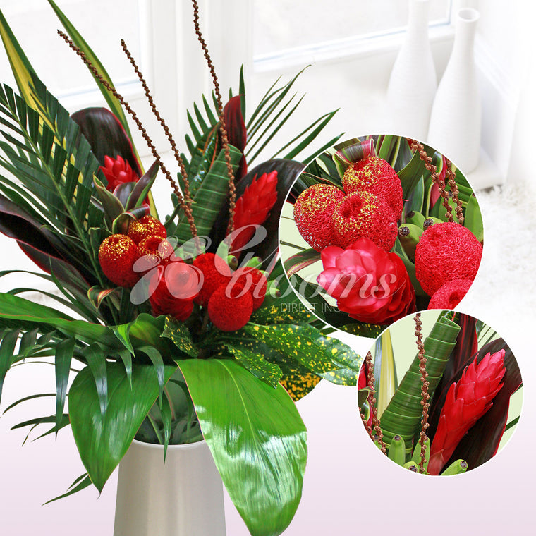 Peace, Hope and Love Tropical Bouquet - EbloomsDirect