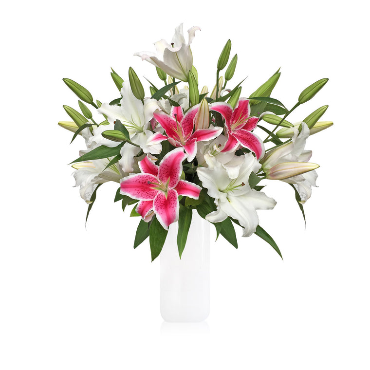 Starbrust Oriental Lilies Bouquet